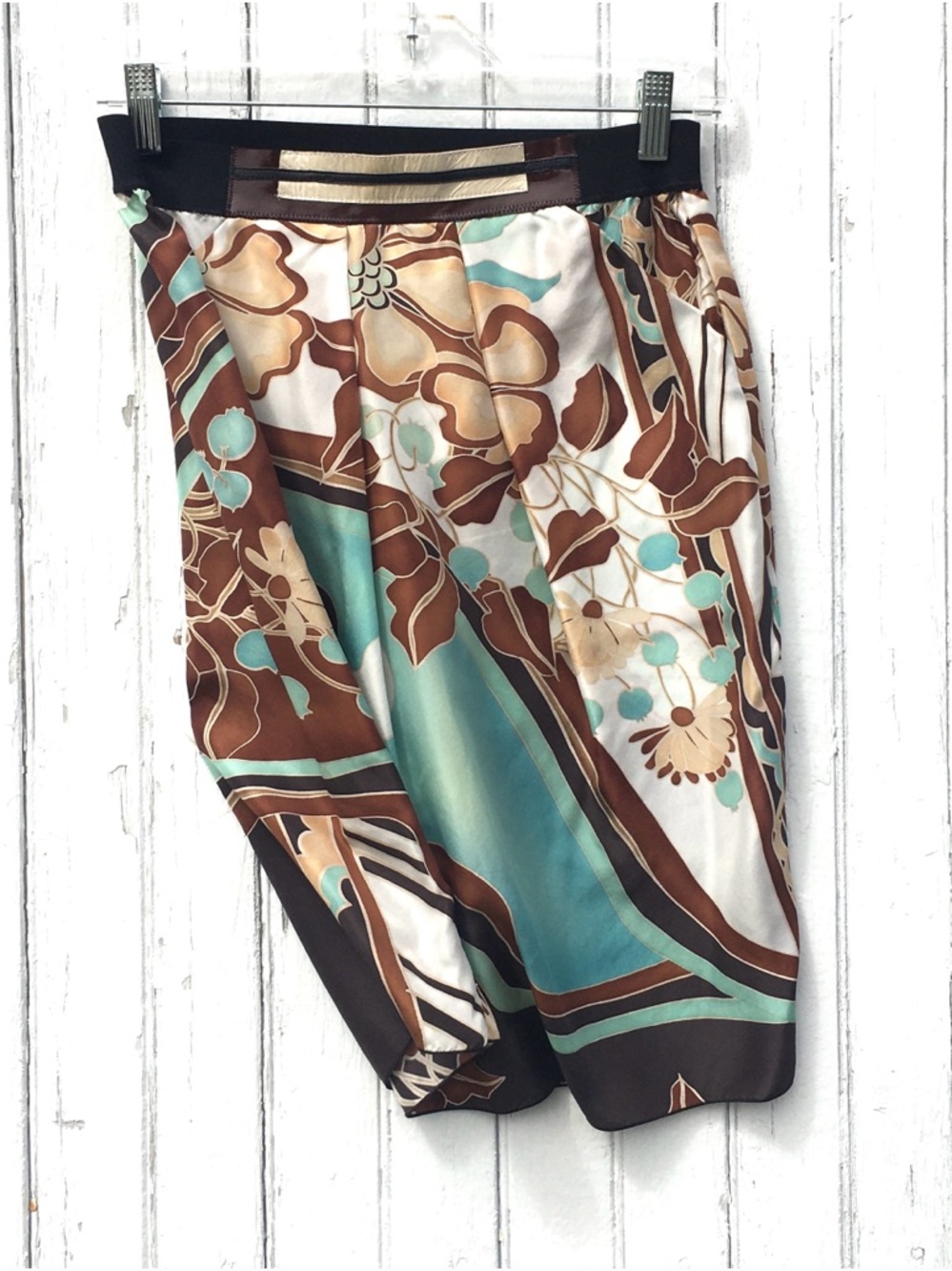 ROZAE NICHOLS SILK MINI SKIRT
